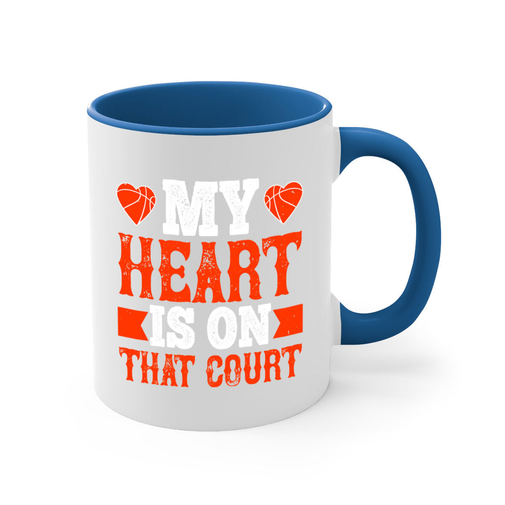 My heart is on that court 1816#- basketball-Mug / Coffee Cup