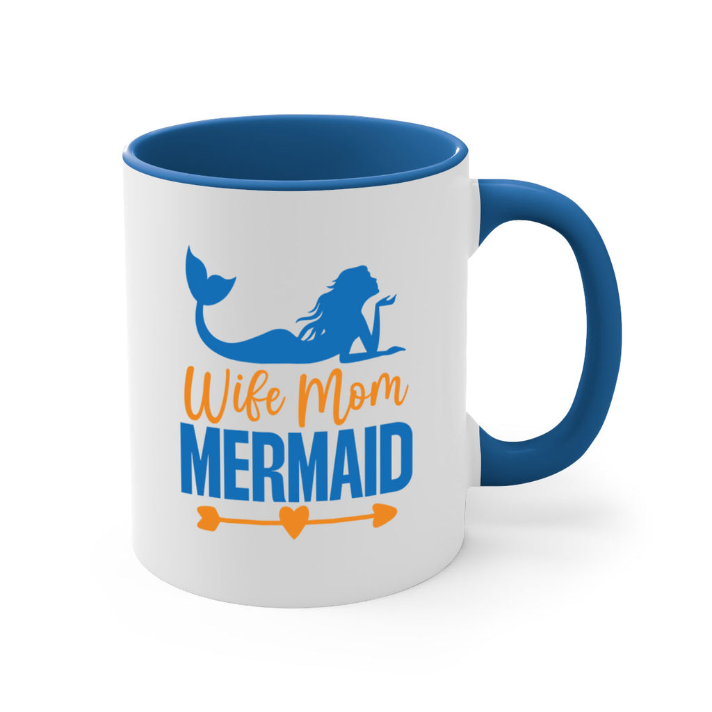 Wife Mom Mermaid 673#- mermaid-Mug / Coffee Cup