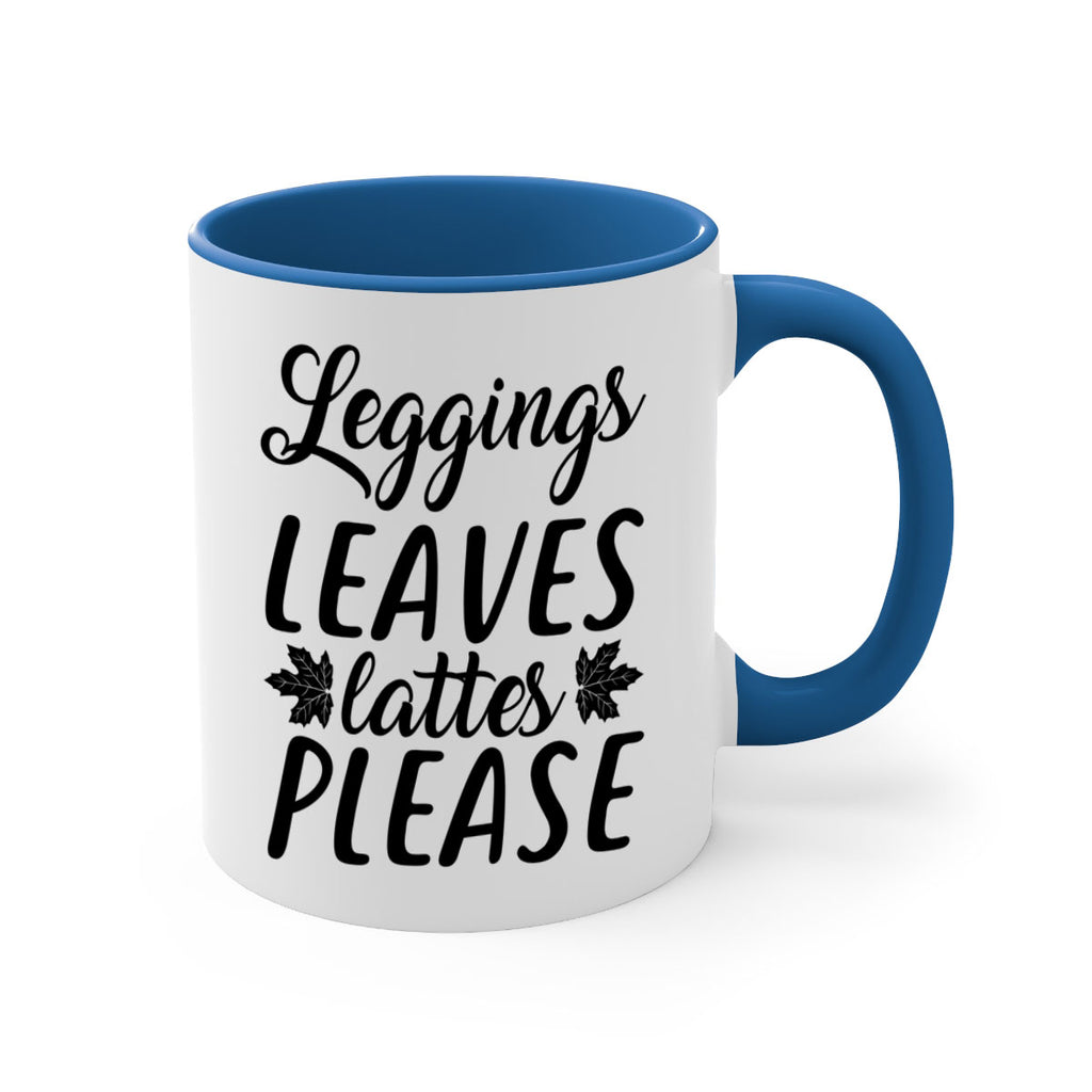leggings leaves lattes please 397#- fall-Mug / Coffee Cup