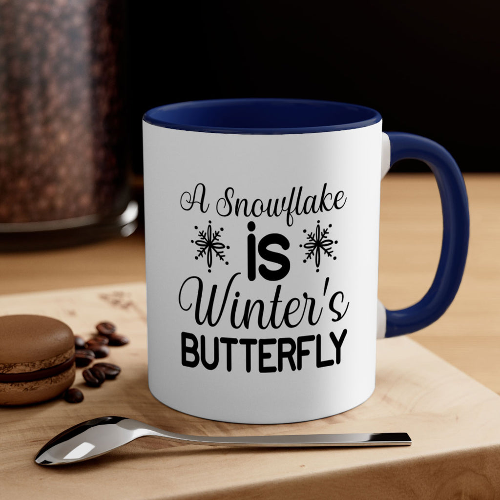 A Snowflake is Winters Butterfly3#- winter-Mug / Coffee Cup