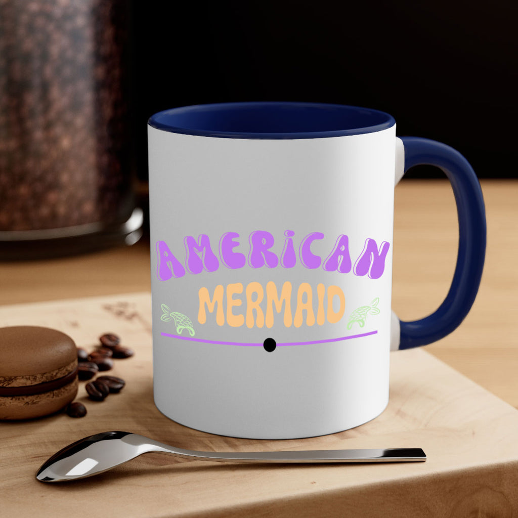 American Mermaid 16#- mermaid-Mug / Coffee Cup