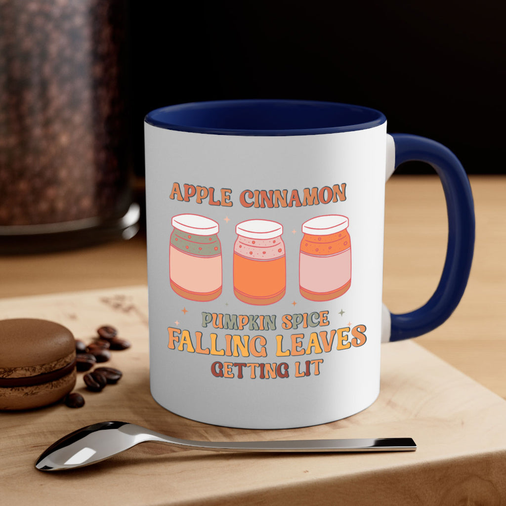 Apple Cinnamon Pumpkin Spice Falling Leaves Getting Lit 12#- fall-Mug / Coffee Cup