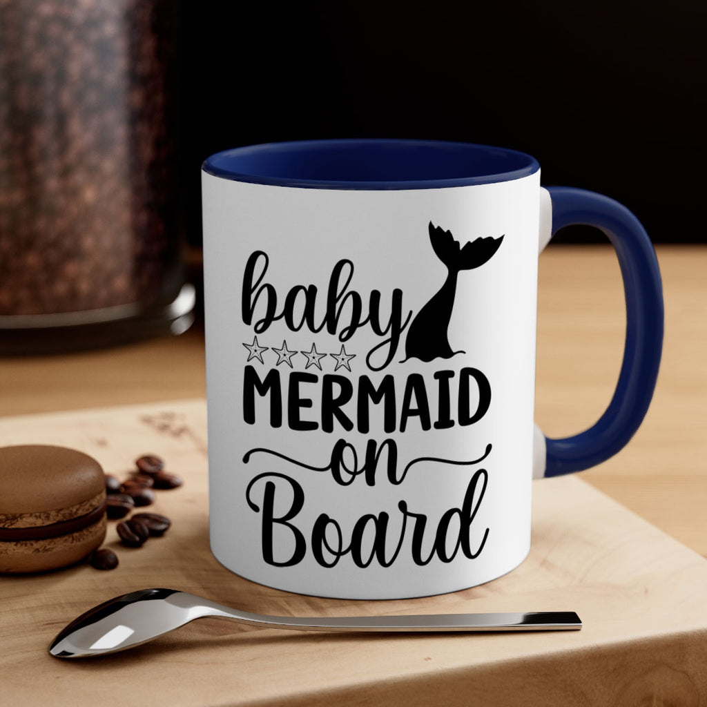 Baby mermaid on board 36#- mermaid-Mug / Coffee Cup