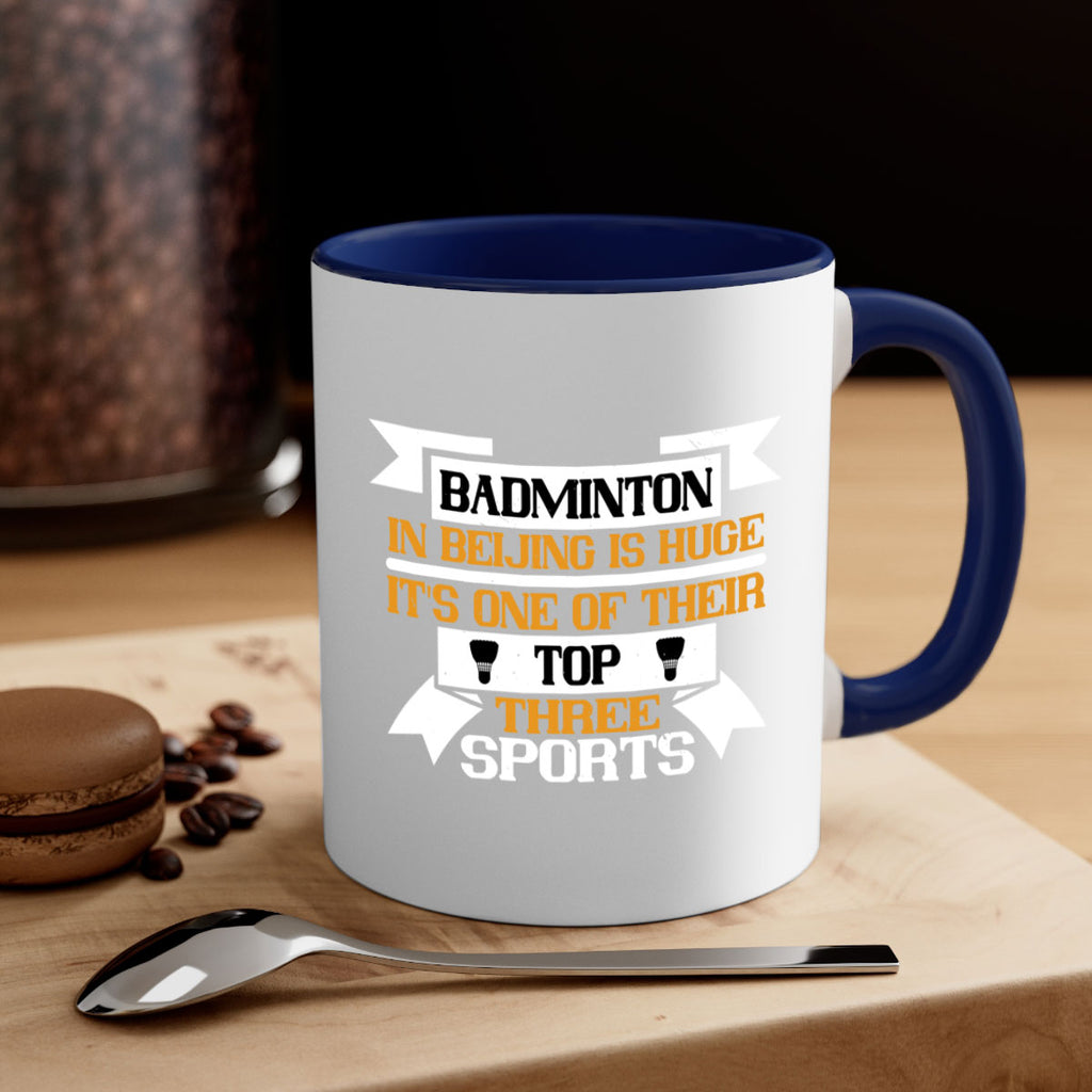 Badminton in Beijing is huge its one of their top three sports 1672#- badminton-Mug / Coffee Cup