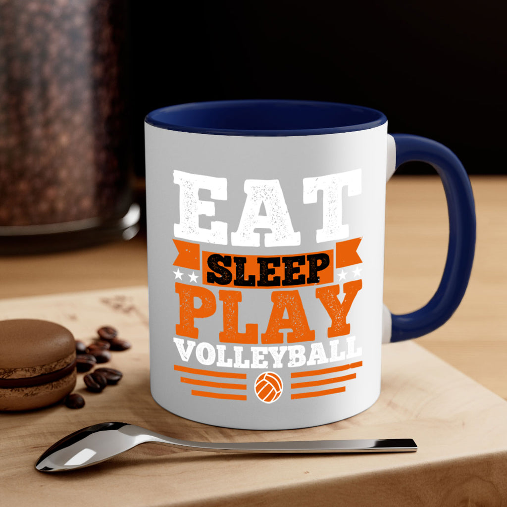 Eat sleep play volleyball 1287#- basketball-Mug / Coffee Cup