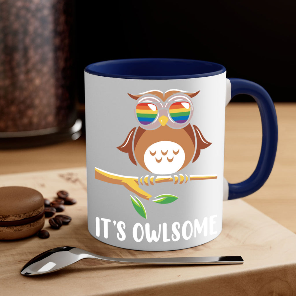 Funny Owl Gift Im Owlsome A TurtleRabbit 7#- owl-Mug / Coffee Cup