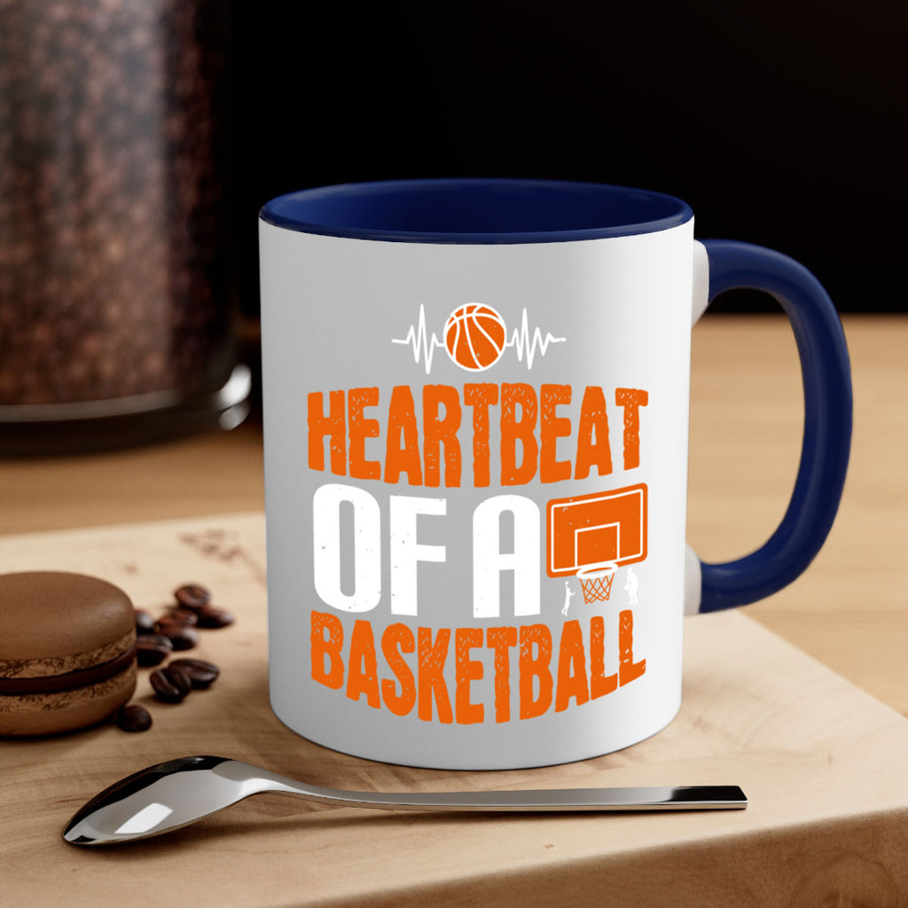 Heartbeat of a basketball 1191#- basketball-Mug / Coffee Cup