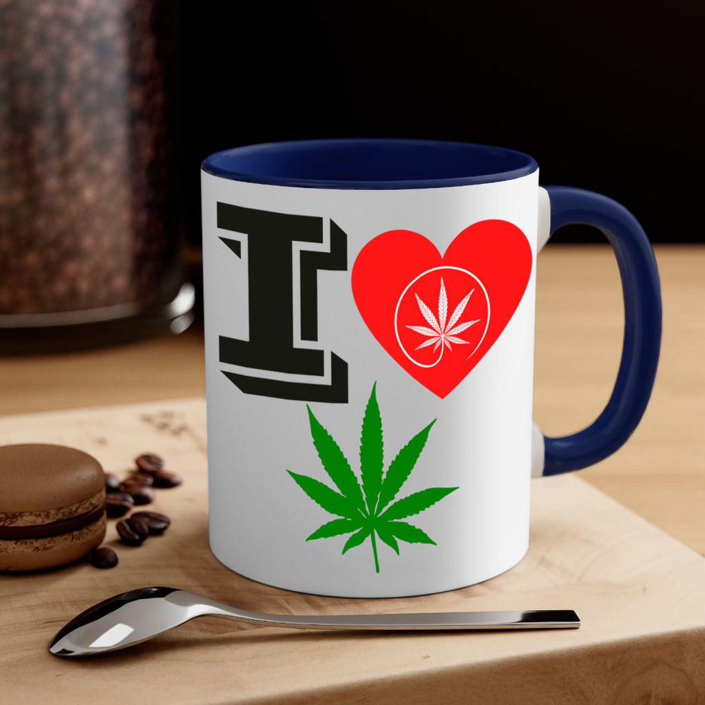 I love Cannabis heart 126#- marijuana-Mug / Coffee Cup