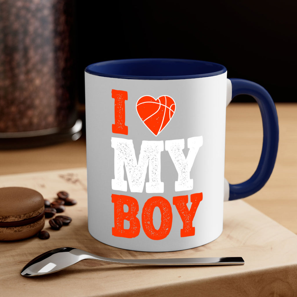 I love my boy 2254#- basketball-Mug / Coffee Cup