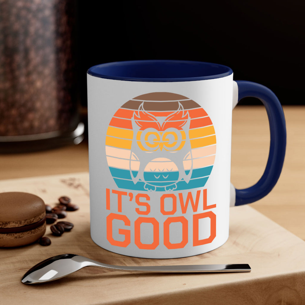Its Owl Good Retro Owl A TurtleRabbit 10#- owl-Mug / Coffee Cup
