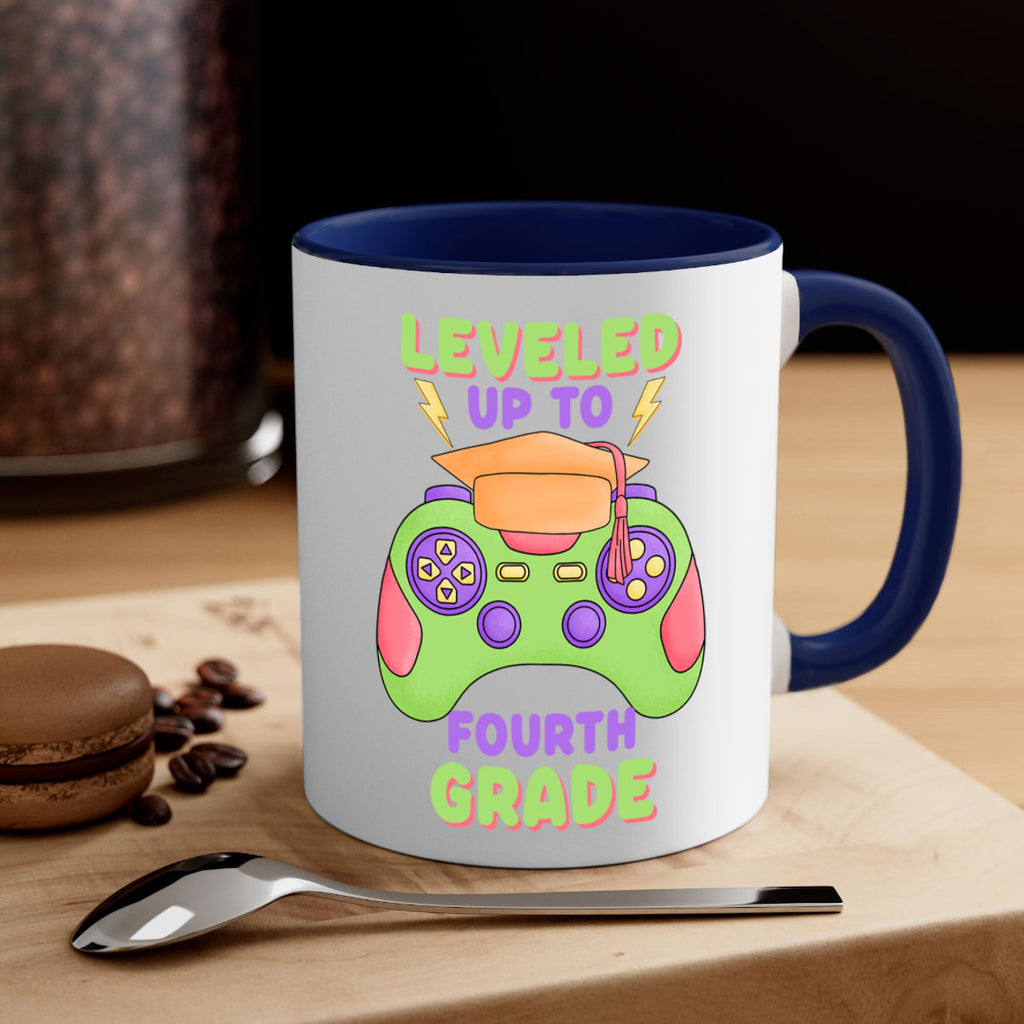 Leveled up to 4th Grade 16#- 4th grade-Mug / Coffee Cup