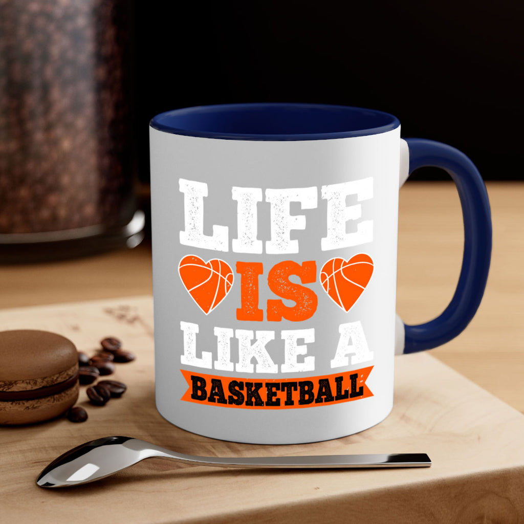 Life is like a basketball 2042#- basketball-Mug / Coffee Cup