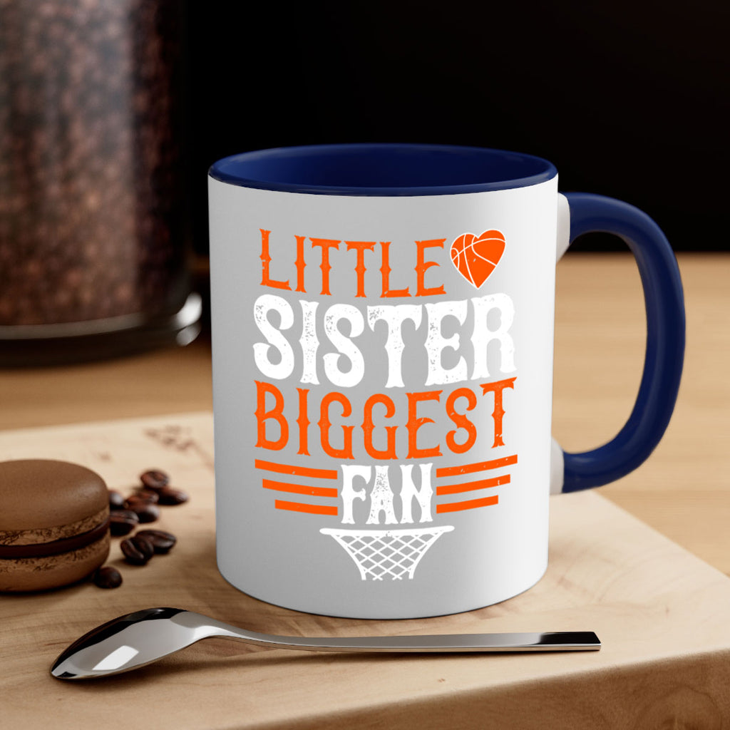 Little sister biggest fan 837#- basketball-Mug / Coffee Cup