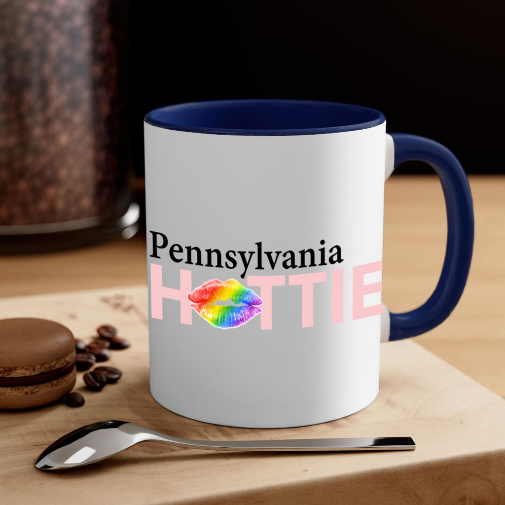 Pennsylvania Hottie with rainbow lips 38#- Hottie Collection-Mug / Coffee Cup