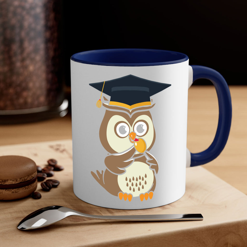 Profesor Owl Licks Candy A TurtleRabbit 17#- owl-Mug / Coffee Cup