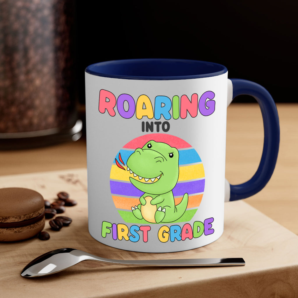 Roaring to 1st Grade Trex 2#- First Grade-Mug / Coffee Cup