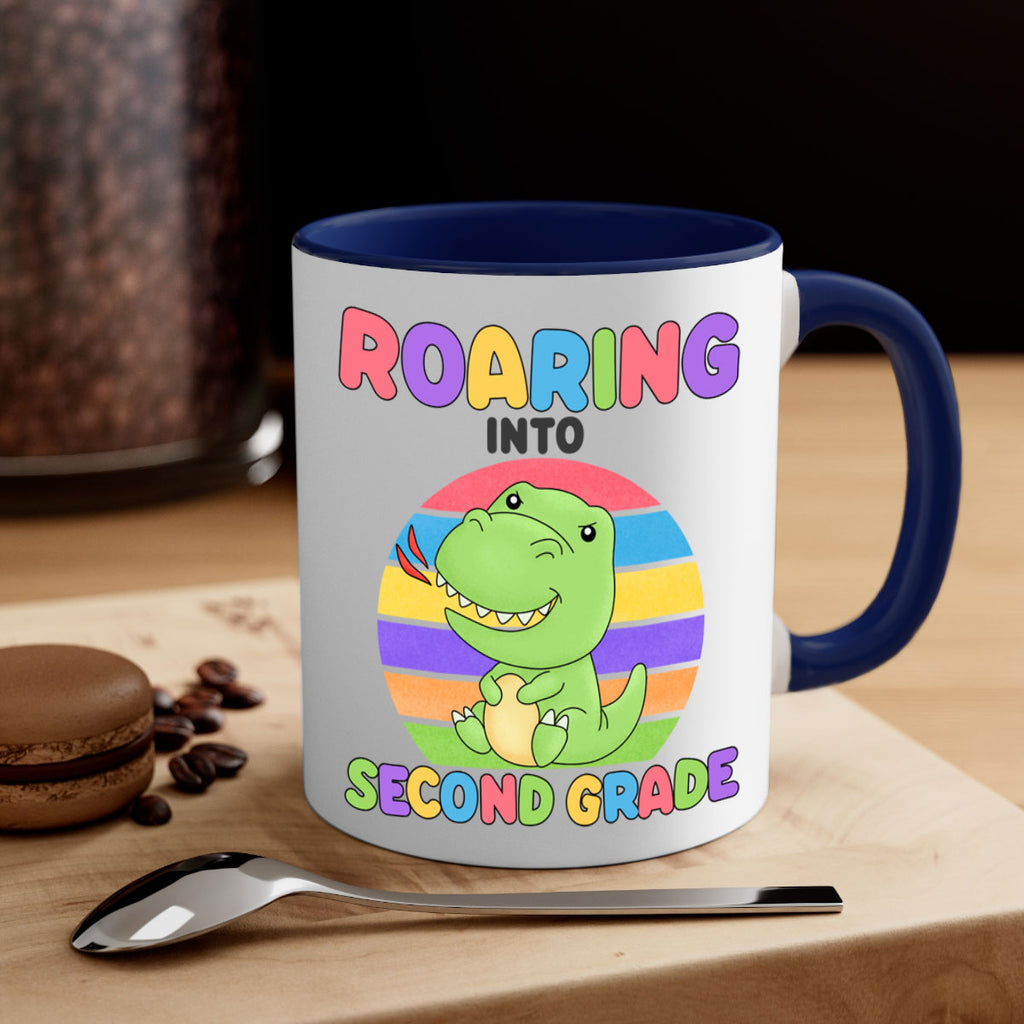 Roaring to 2nd Grade Trex 23#- second grade-Mug / Coffee Cup