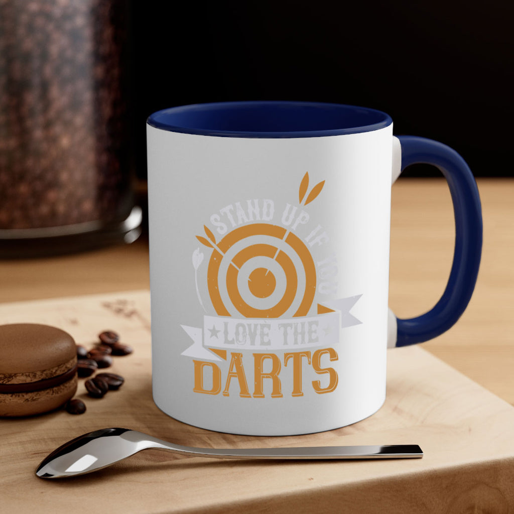 Stand up if you love the darts 1825#- darts-Mug / Coffee Cup