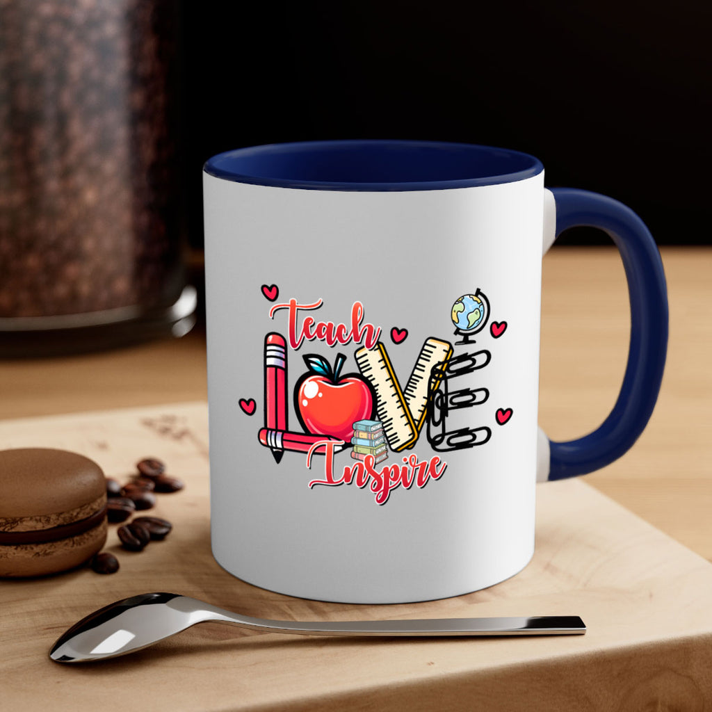 Teach Inspire Valentine 16#- teacher-Mug / Coffee Cup
