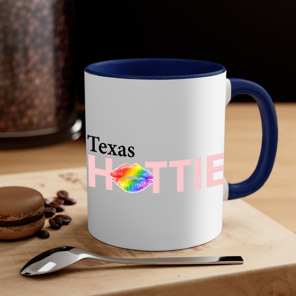 Texas Hottie with rainbow lips 43#- Hottie Collection-Mug / Coffee Cup