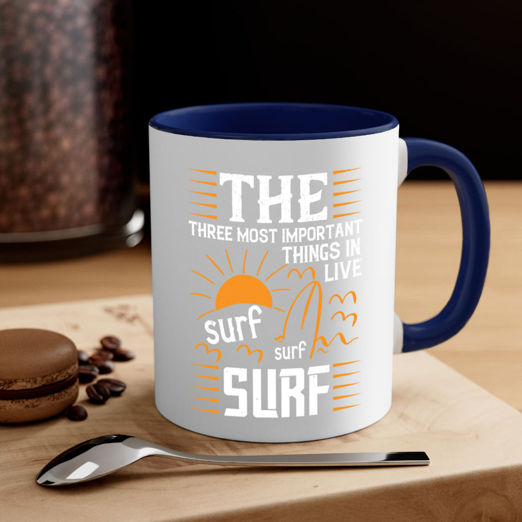 The three most important things in life sur surf surf 174#- surfing-Mug / Coffee Cup