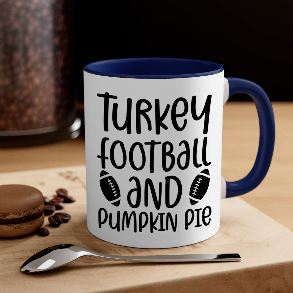 Turkey Football And Pumpkin Pie 622#- fall-Mug / Coffee Cup