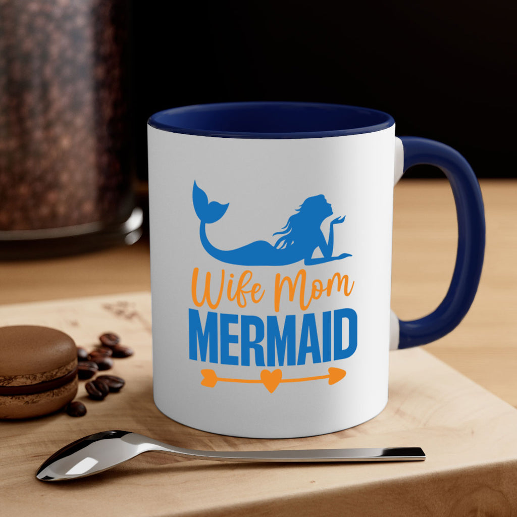 Wife Mom Mermaid 673#- mermaid-Mug / Coffee Cup