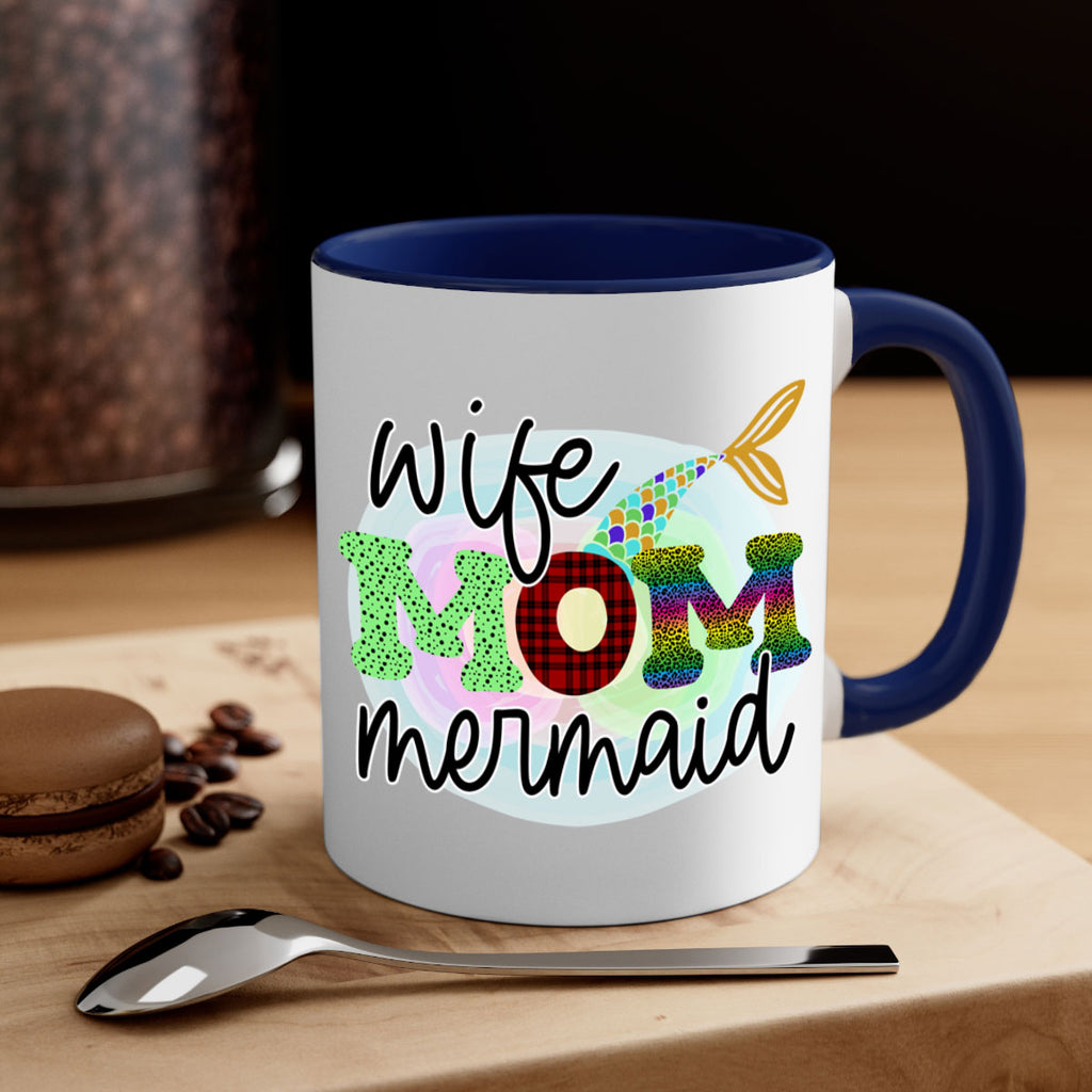 Wife Mom Mermaid 674#- mermaid-Mug / Coffee Cup
