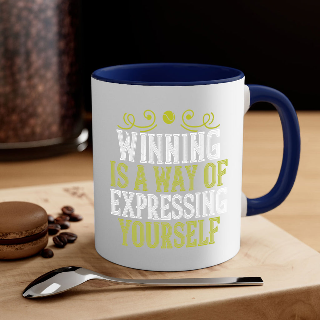 Winning is a way of expressing yourself 35#- tennis-Mug / Coffee Cup