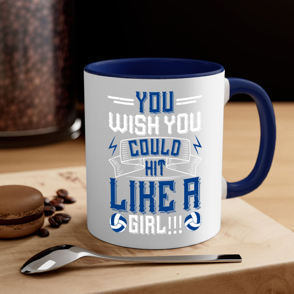 You wish you could hit like a girl Style 6#- volleyball-Mug / Coffee Cup