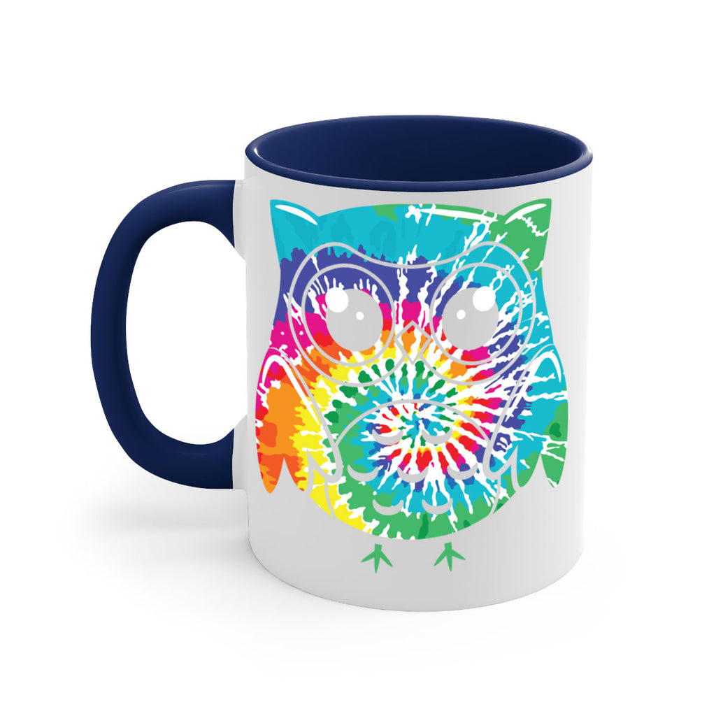 Graphic Owl Tiedye A TurtleRabbit 8#- owl-Mug / Coffee Cup