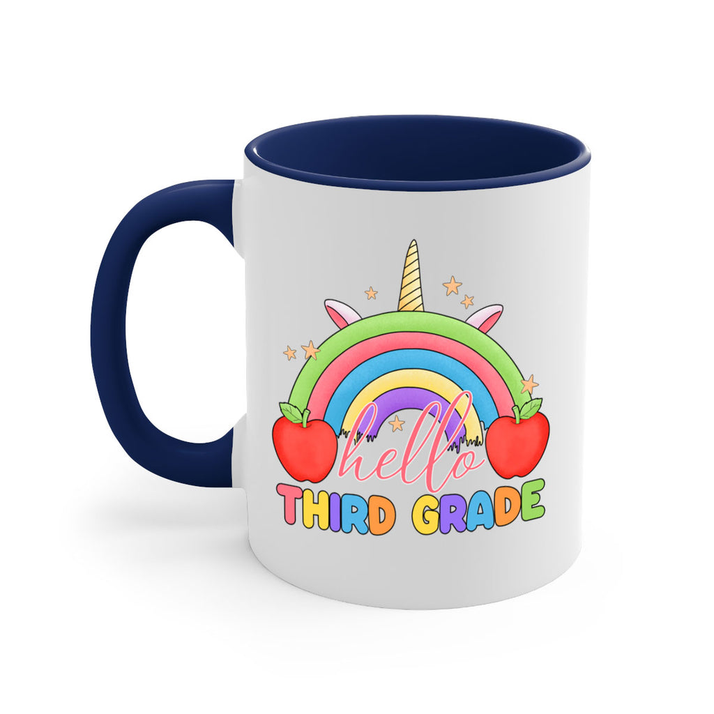 Hello 3rd Grade Unicorn Rainbow 13#- Third Grade-Mug / Coffee Cup
