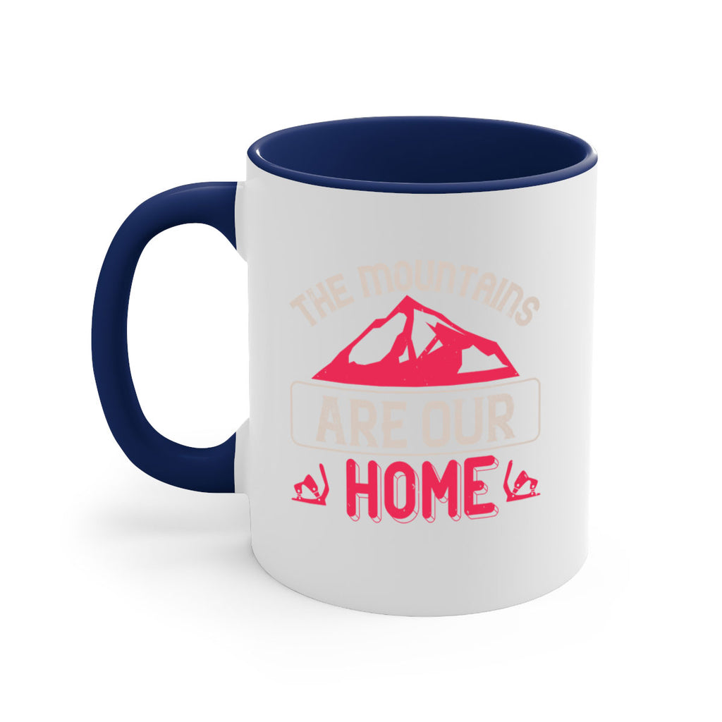 The mountains are our home 194#- ski-Mug / Coffee Cup