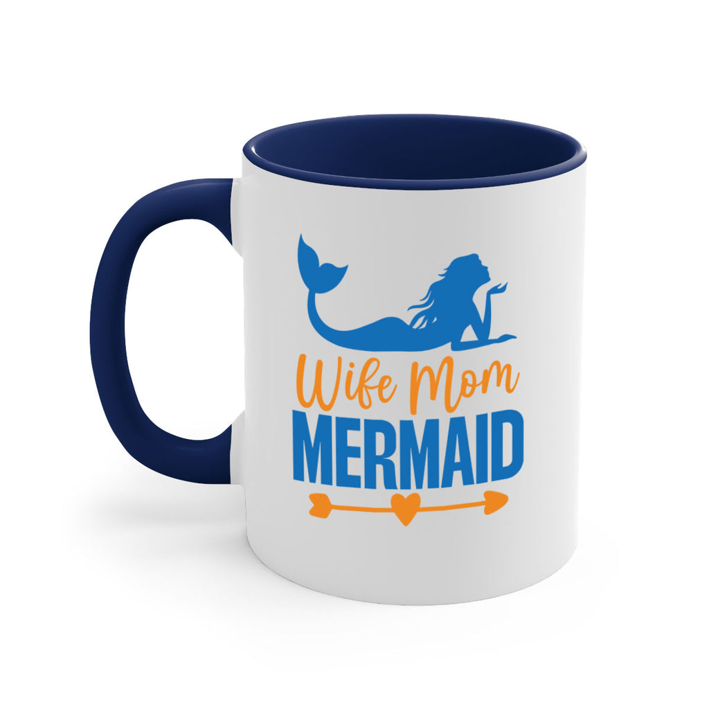 Wife Mom Mermaid 673#- mermaid-Mug / Coffee Cup
