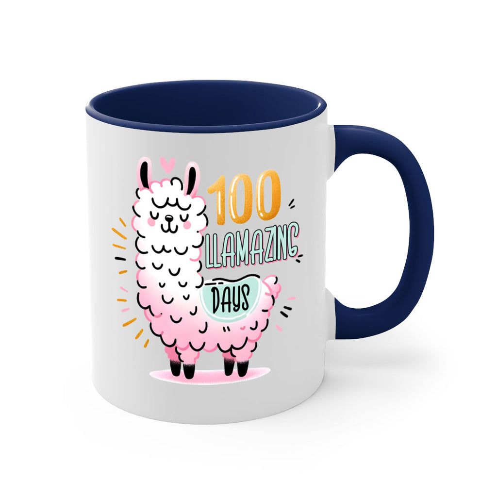 100th Day of School Llama 39#- 100 days-Mug / Coffee Cup