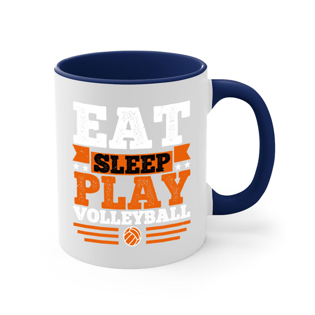 Eat sleep play volleyball 1287#- basketball-Mug / Coffee Cup