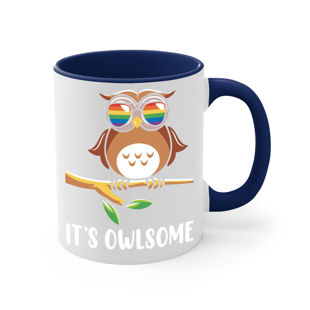 Funny Owl Gift Im Owlsome A TurtleRabbit 7#- owl-Mug / Coffee Cup