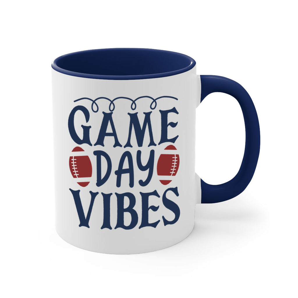 Game day vibes 1541#- football-Mug / Coffee Cup