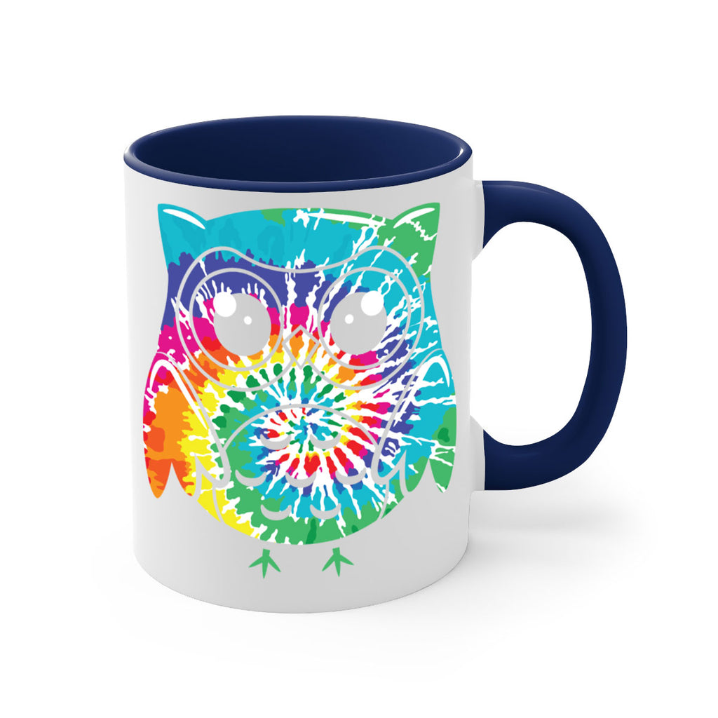 Graphic Owl Tiedye A TurtleRabbit 8#- owl-Mug / Coffee Cup