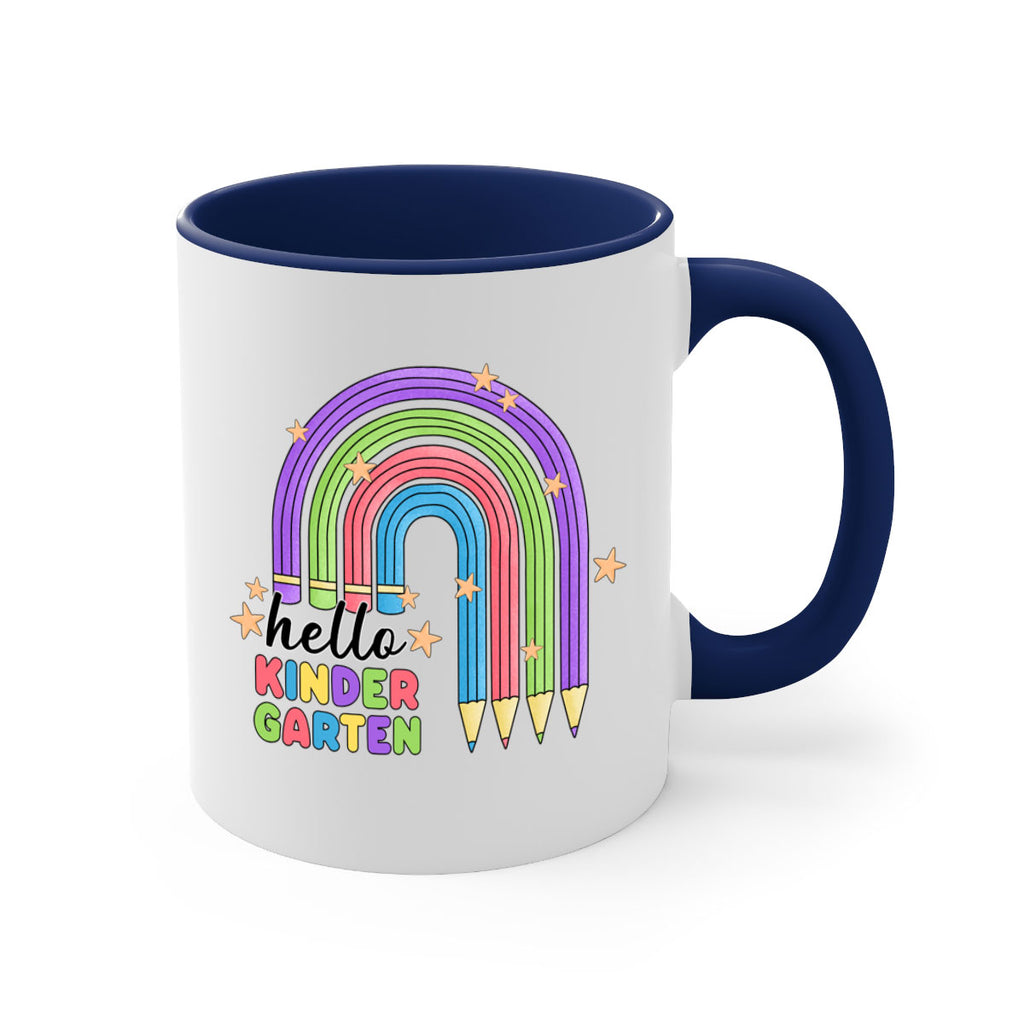 Hello Kindergarten Pencil Rainbow 4#- Kindergarten-Mug / Coffee Cup