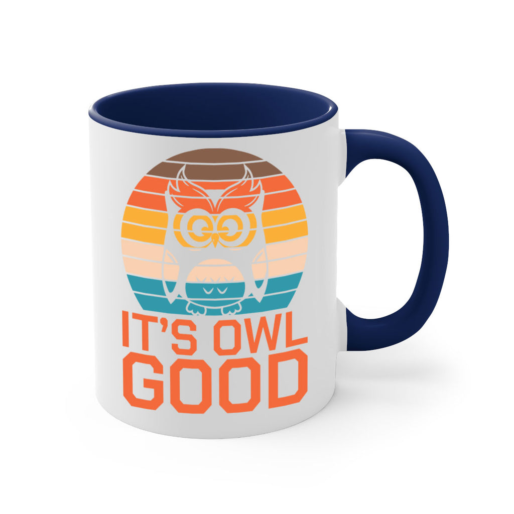 Its Owl Good Retro Owl A TurtleRabbit 10#- owl-Mug / Coffee Cup