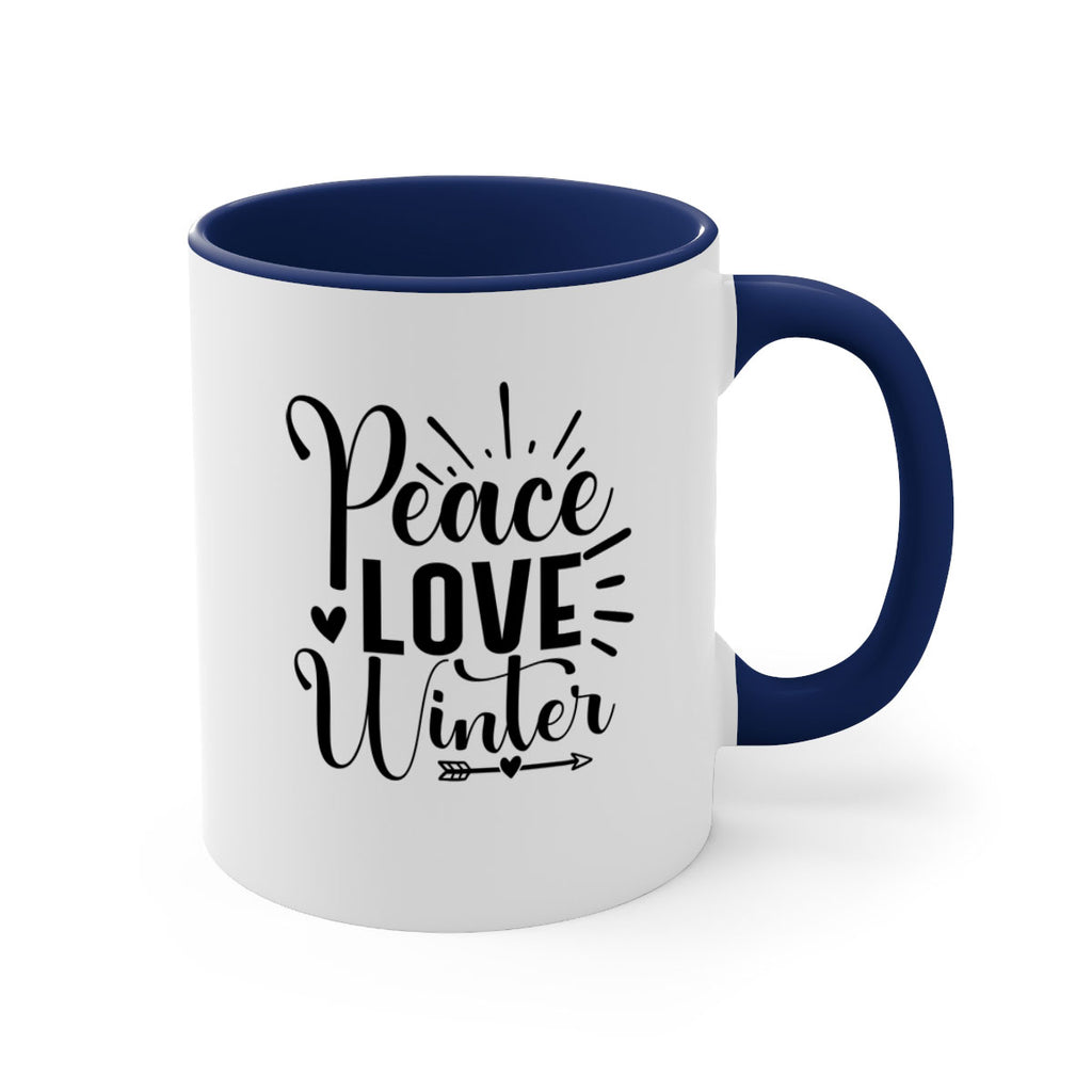 Peace Love Winter 331#- winter-Mug / Coffee Cup