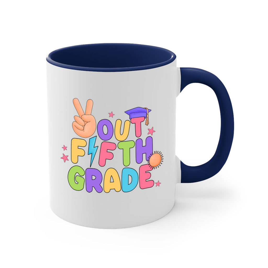 Peace Out 5th Grade Peace 20#- 5th grade-Mug / Coffee Cup