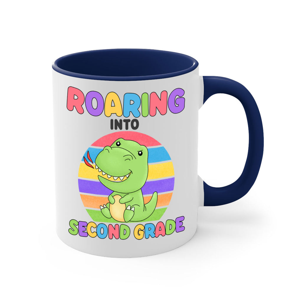 Roaring to 2nd Grade Trex 23#- second grade-Mug / Coffee Cup