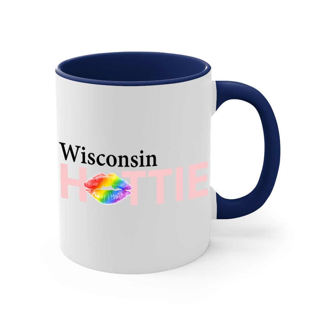 Wisconsin Hottie with rainbow lips 49#- Hottie Collection-Mug / Coffee Cup
