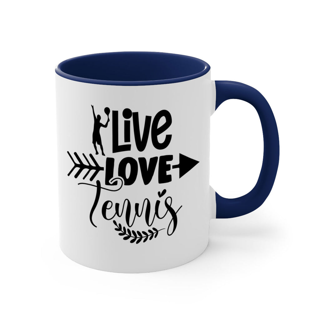 live love Tennis 818#- tennis-Mug / Coffee Cup