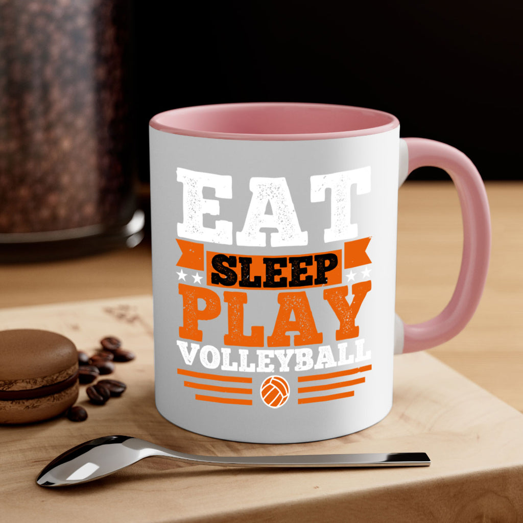 Eat sleep play volleyball 2340#- basketball-Mug / Coffee Cup