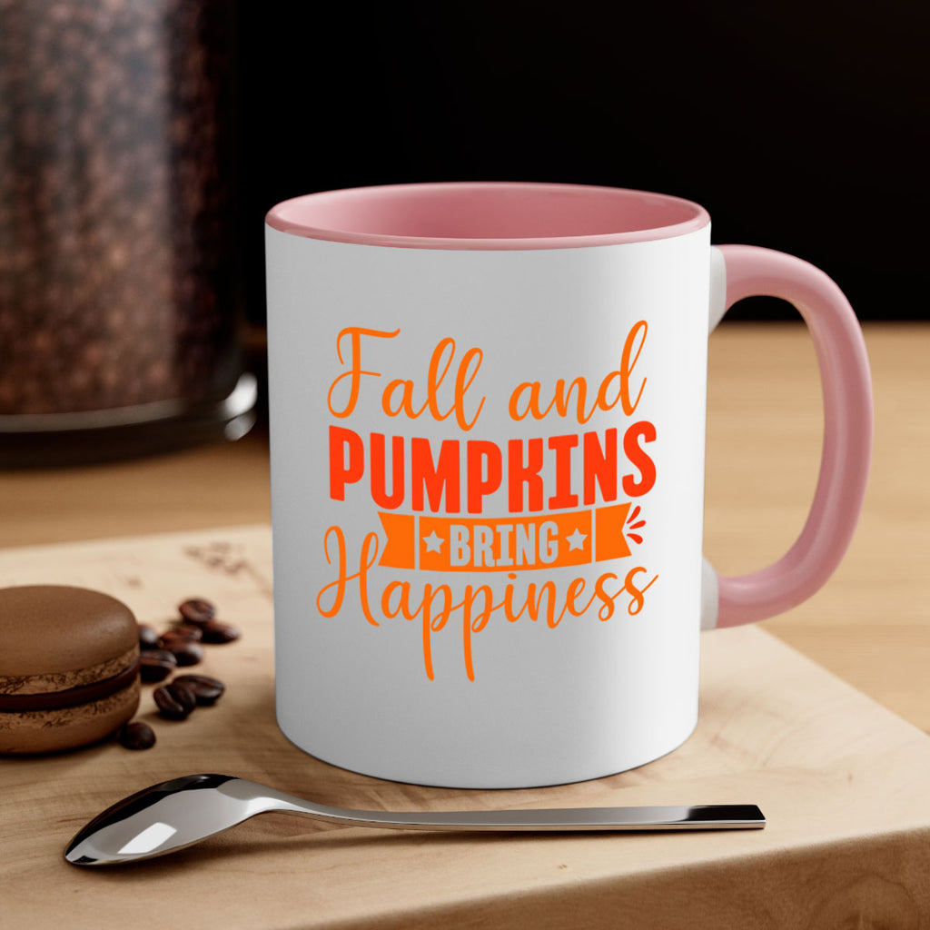 Fall And Pumpkins Bring Happiness Design 84#- fall-Mug / Coffee Cup