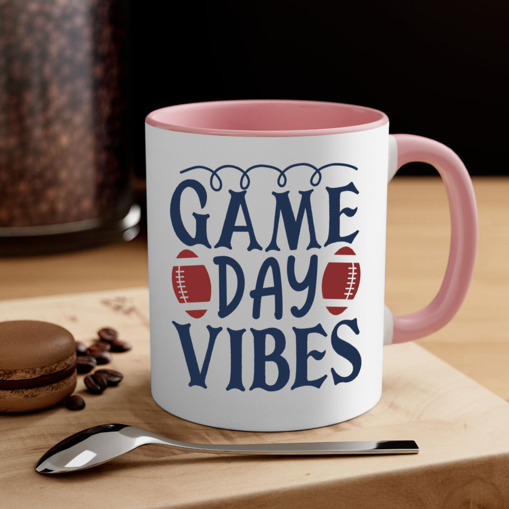 Game day vibes 1541#- football-Mug / Coffee Cup