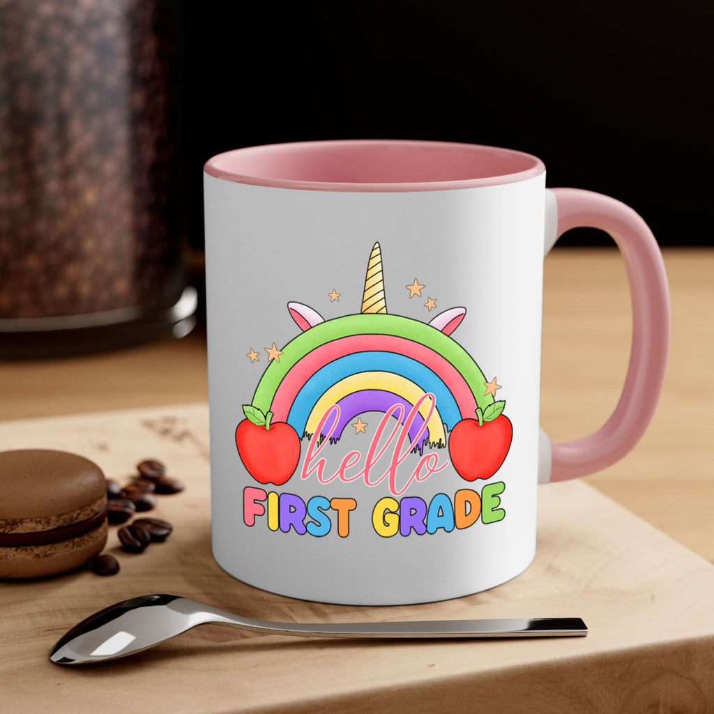 Hello 1st Grade Unicorn Rainbow 12#- First Grade-Mug / Coffee Cup